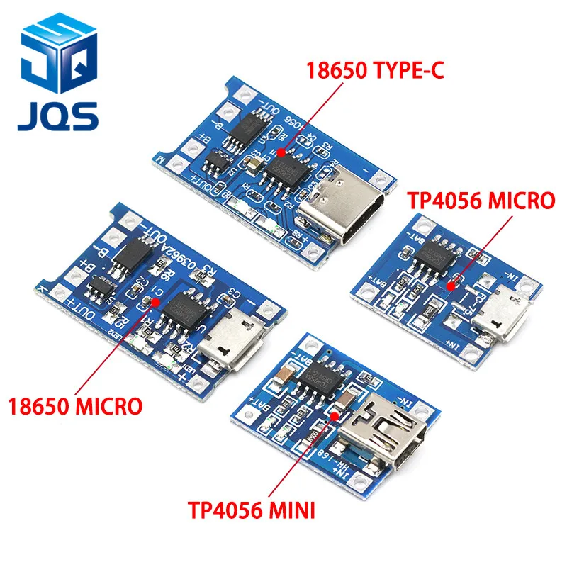 Type-c/Micro USB 5V 1A 18650 TP4056 модуль зарядного устройства литиевой батареи зарядная плата с защитой двойные функции 1A li-ion