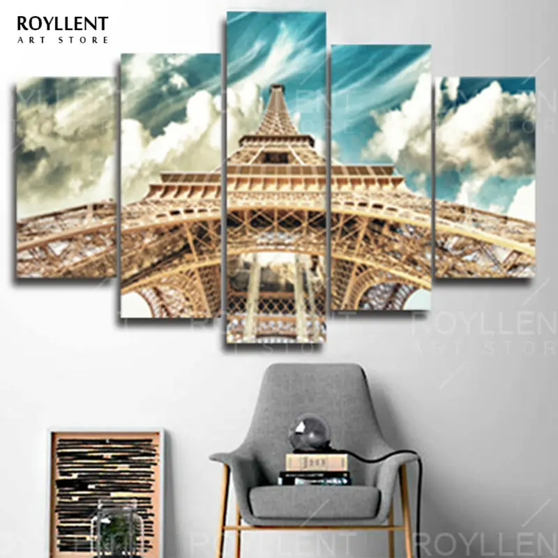 5 шт./компл. большое полотно : картины на стене печать домашнего декора холст стены