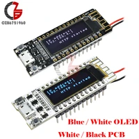 0 96 inch oled display esp8266 wireless wifi deveopment board cp2104 micro usb blue white black pcb diy kits for arduino nodemcu