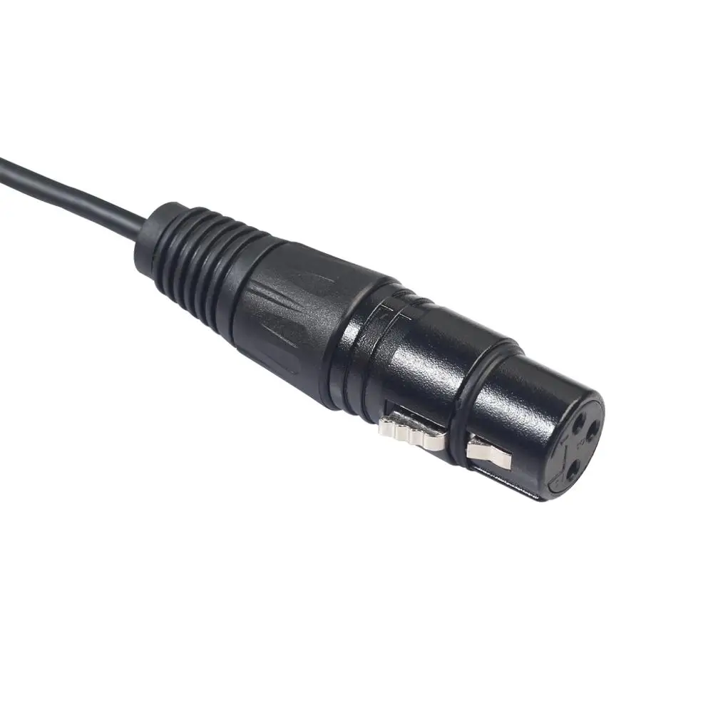 Новый металлический коннектор XLR 3Pin мама к 3 5 мм 1/8 &quotTRS папа аудио адаптер кабель 0