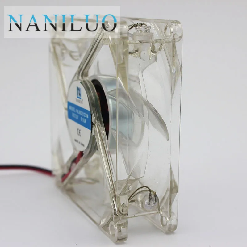 Компьютерный Вентилятор NANILUO для ПК 80 мм с 4ea светодиодами 8025 8 см бесшумный