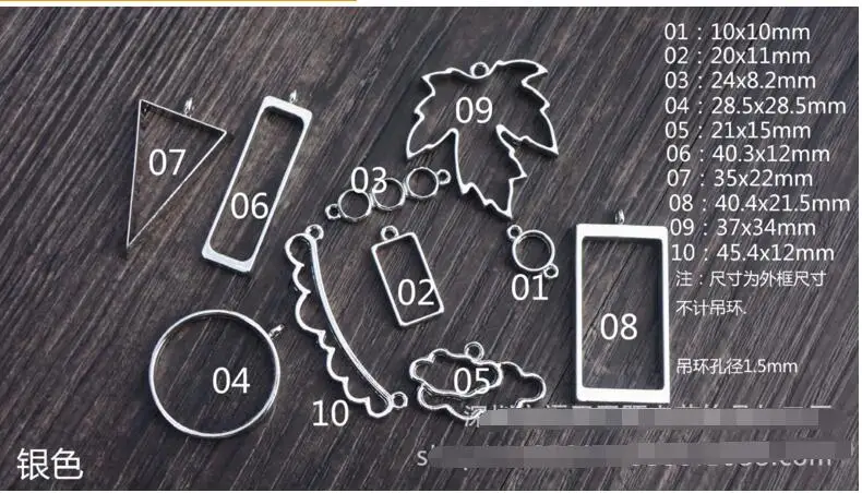 Красивое Ожерелье подвески в металлической оправе для изготовления ювелирных