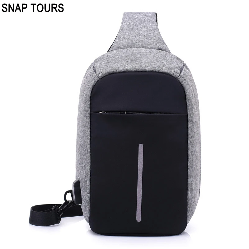 Snap Tours акция распродажа Противокражные сумки через плечо для мужчин корейский