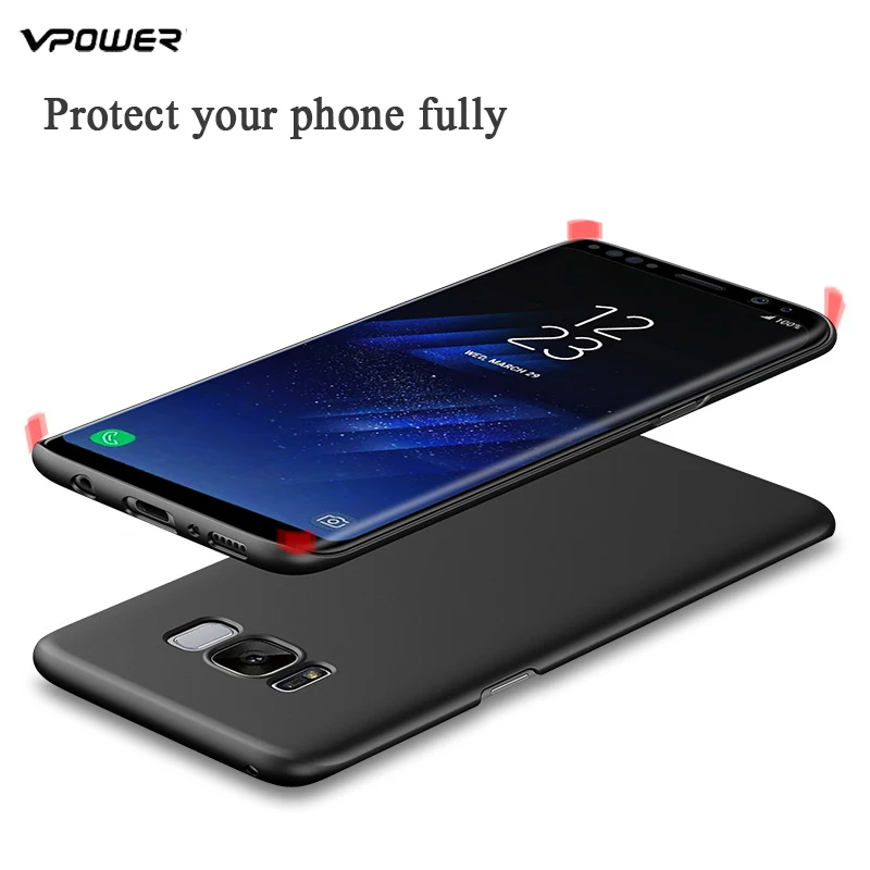 Чехол для Samsung S9 S8 galaxy Plus чехлы Vpower PC жесткий защитный чехол s9 plus задняя крышка