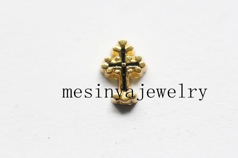 10 шт. плавающие шармы для стеклянных медальонов с золотым смехом мин. 15 долл. США