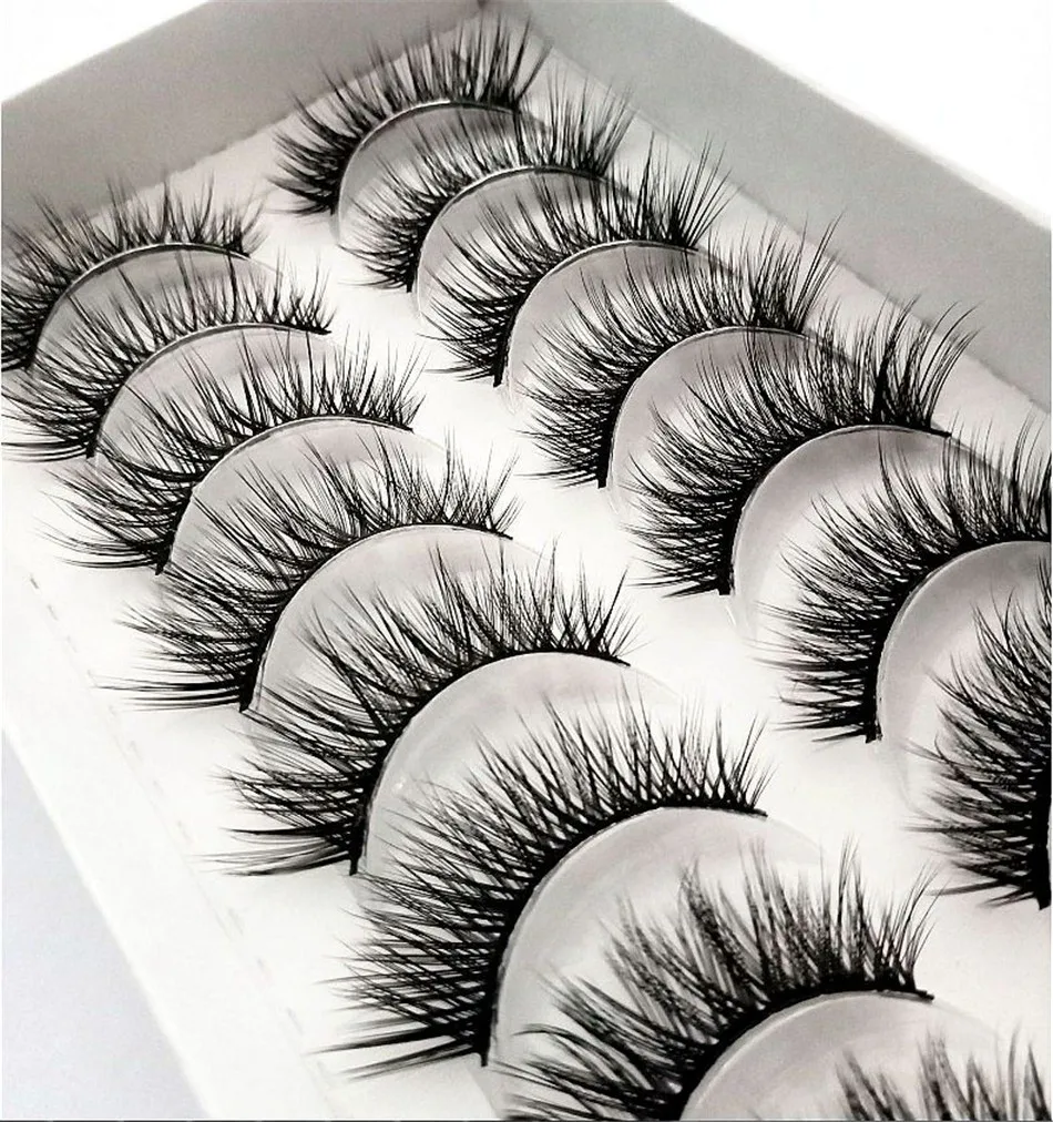 100 коробки накладные ресницы натуральный толстый длинный мнимый ресниц ручной