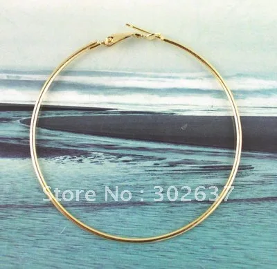 

50 PCS Gold Color plate earring hoop 60mm #20587
