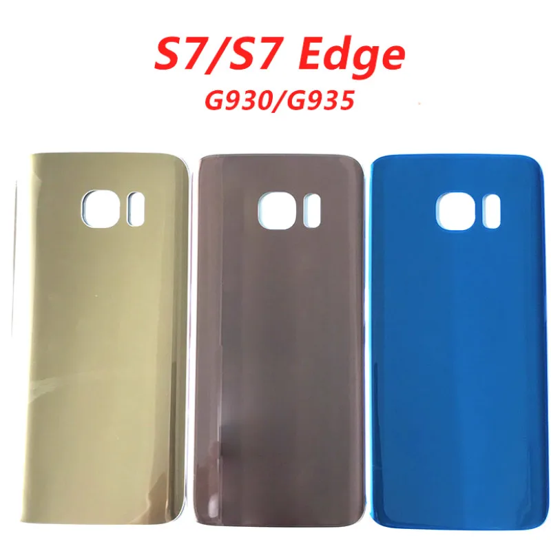 Задняя стеклянная крышка аккумулятора S7 Edge для Samsung Galaxy G930 G930F / S7Edge G935 G935F задняя