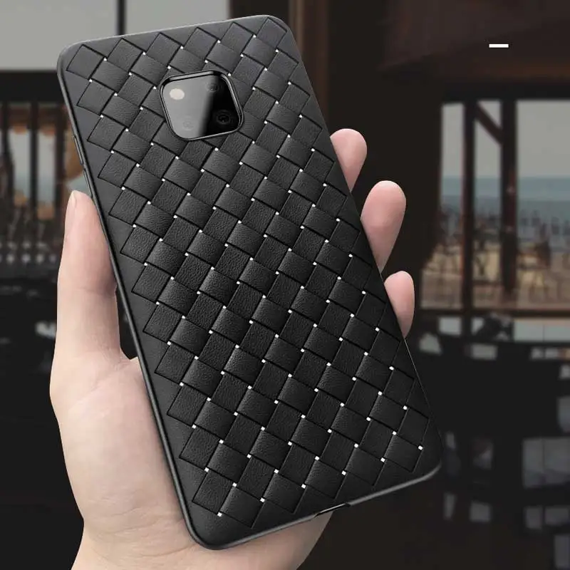 Luxury Grid Case For Huawei Mate20 mate10 Pro Lite Honor 9 10 honor Play 8X Ultra Thin Silicon Phone Cases |