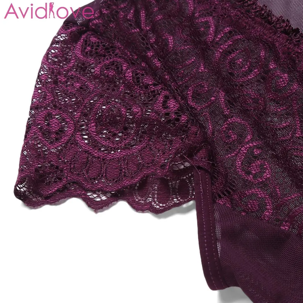 Avidlove женское сексуальное нижнее белье кружевные пижамы лоскутные сетчатые