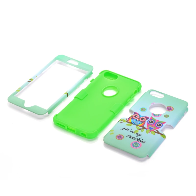 Для apple iphone 6 plus/6 s plus Симпатичные Совы Солнечный Телефон Case Cover Гибридный Жесткий