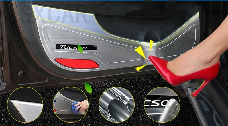 Автомобильный Стайлинг защита бокового края от ударов двери коврики чехол