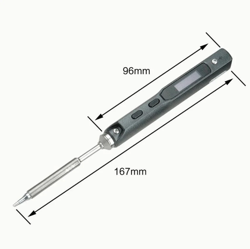 Мини TS100 цифровая паяльная станция Утюг OLED программируемый Интерфейс DC5525 встроенный STM32 чип