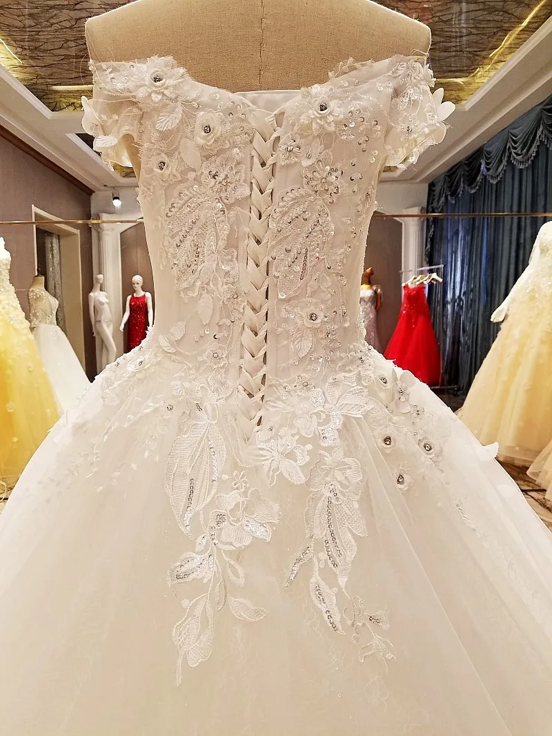 Vestido De Noiva кружевное платье-трапеция без бретелек с аппликацией из тюля свадебное