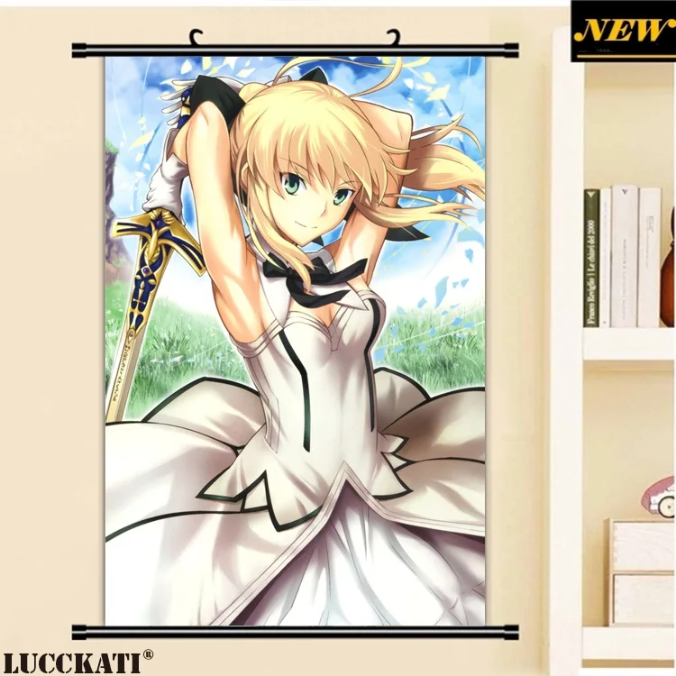40X60 см Fate grand order Fate/go Fgo Сексуальная лоли калочка мультфильм аниме Искусство Настенная картина плакат прокрутка Ткань Холст Живопись - Цвет: P