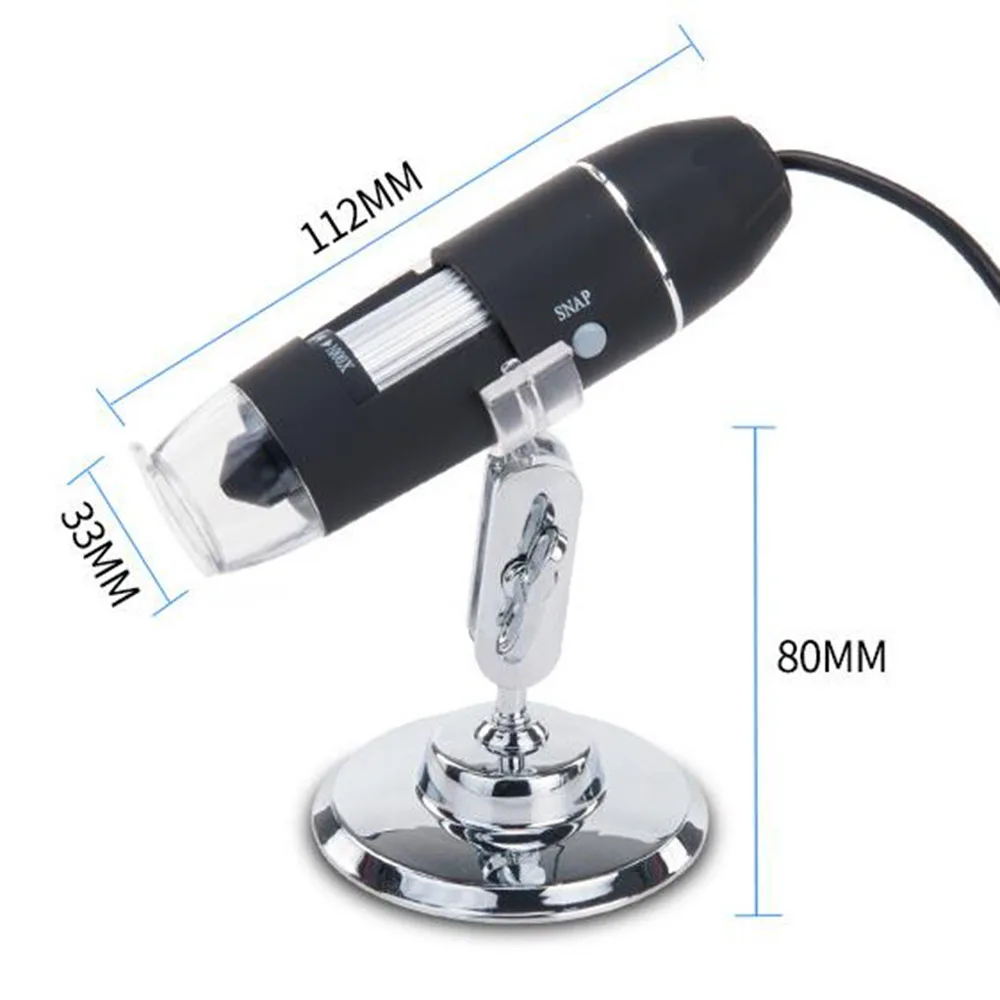 Портативный Лупа USB микроскоп TL053 с 8 светодиодами 0 1000X|Детали и аксессуары для