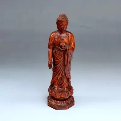 

Boxwood, solid wood, carved Buddha statues furniture antique crafts.