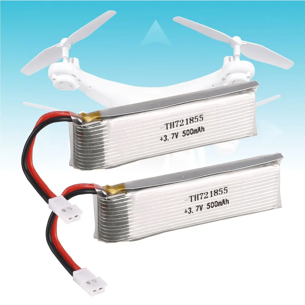 RC 2 шт 3 7 V 500 mAh JST Li-po Батарея для Wltoys V966 V977 BAYANGTOYS X20 H37 Радиоуправляемый Дрон Quadcopter