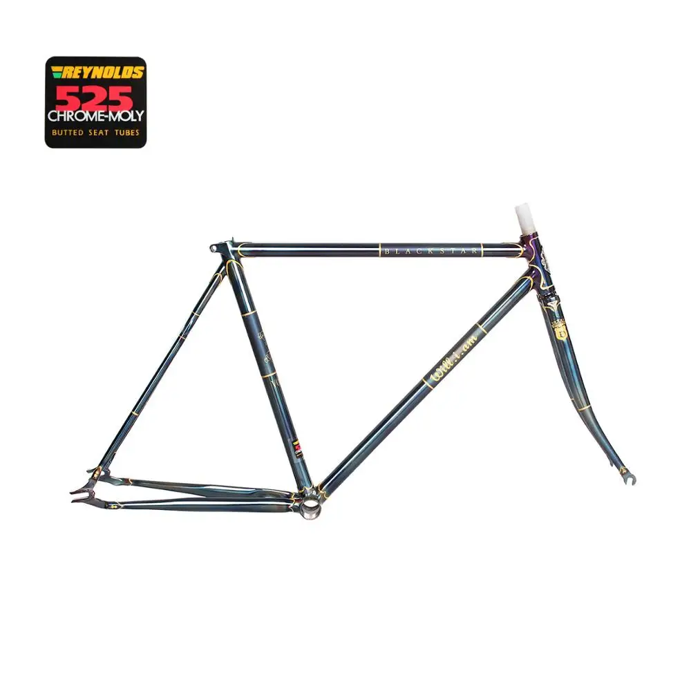 Fixed gear велосипеда 4130 Хромомолибденовая сталь рамка DIY размер 46 см 48 50 52 56 58 60 62