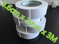 2pcslot white 3 6cm x 2mm x 3m ds147 double sided tape powerful double faced adhesive tape foam russia spain italy usa