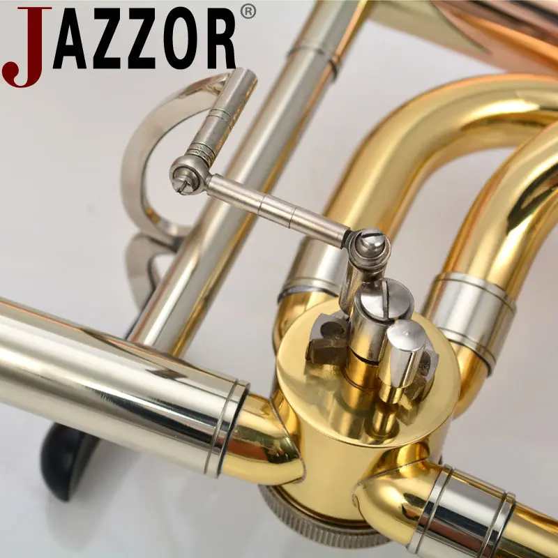 Высокое качество тенор Тромбон Профессиональный jazzor jzsl-800 бемоль настройки слайд
