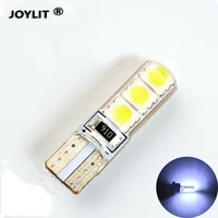 50pcslot ice blue red yellow 5050 smd 194 6smd led parking auto wedge lamp canbus silica