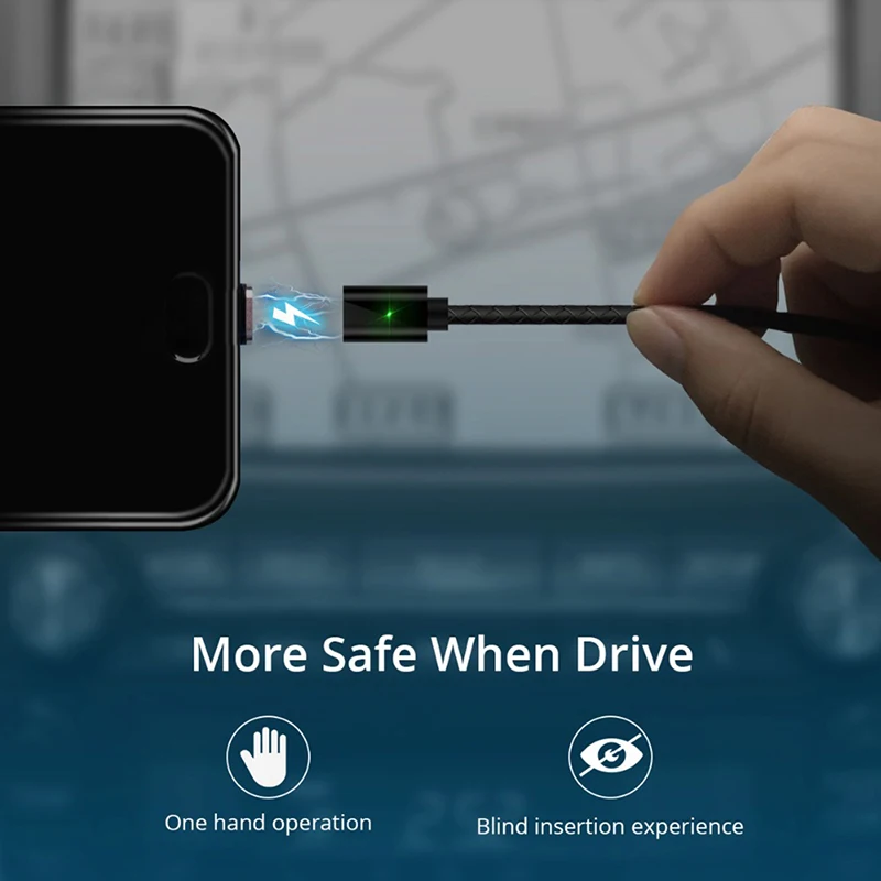 2 м Магнитный usb-кабель мобильный телефон зарядное устройство типа C Micro USB 8 Pin