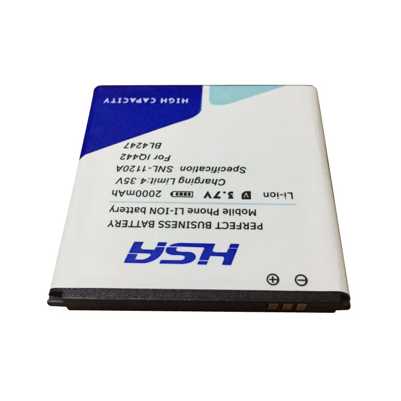 Новинка 2000 мАч BL4247 мобильный телефон аккумулятор для fly iq442 Quad Miracle 1 BL 4247