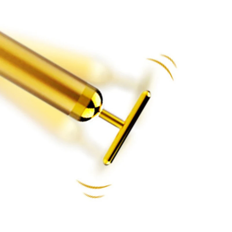 Энергетический beauty Bar 24 K Gold Pulse Укрепляющий Массажер ролик для лица массажер Derma