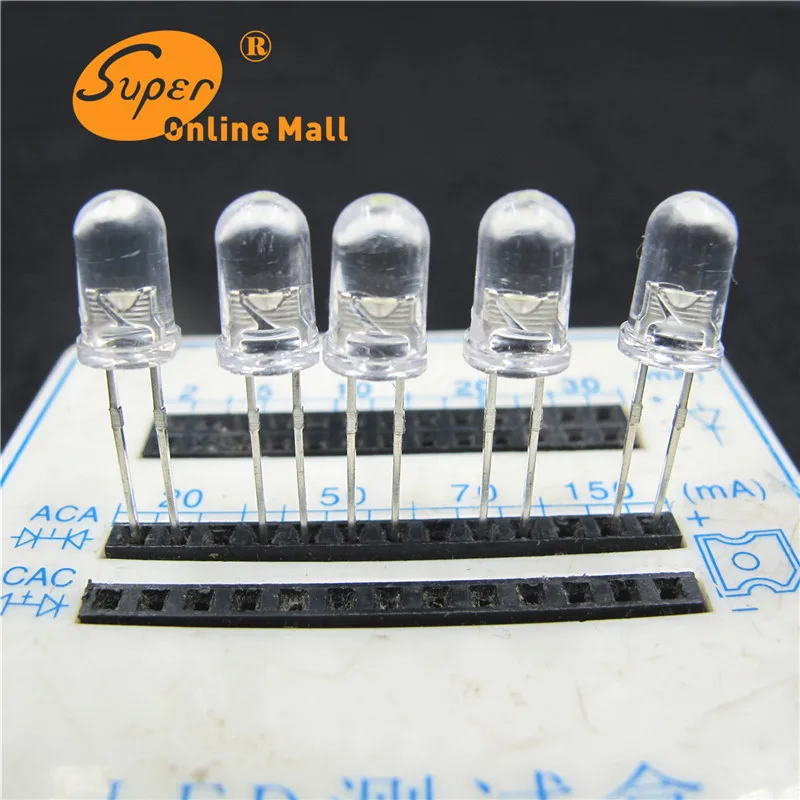 1000 шт./лот 5 мм СВЕТОДИОД зеленый Светодиод light Up led диодов f5mm супер яркий