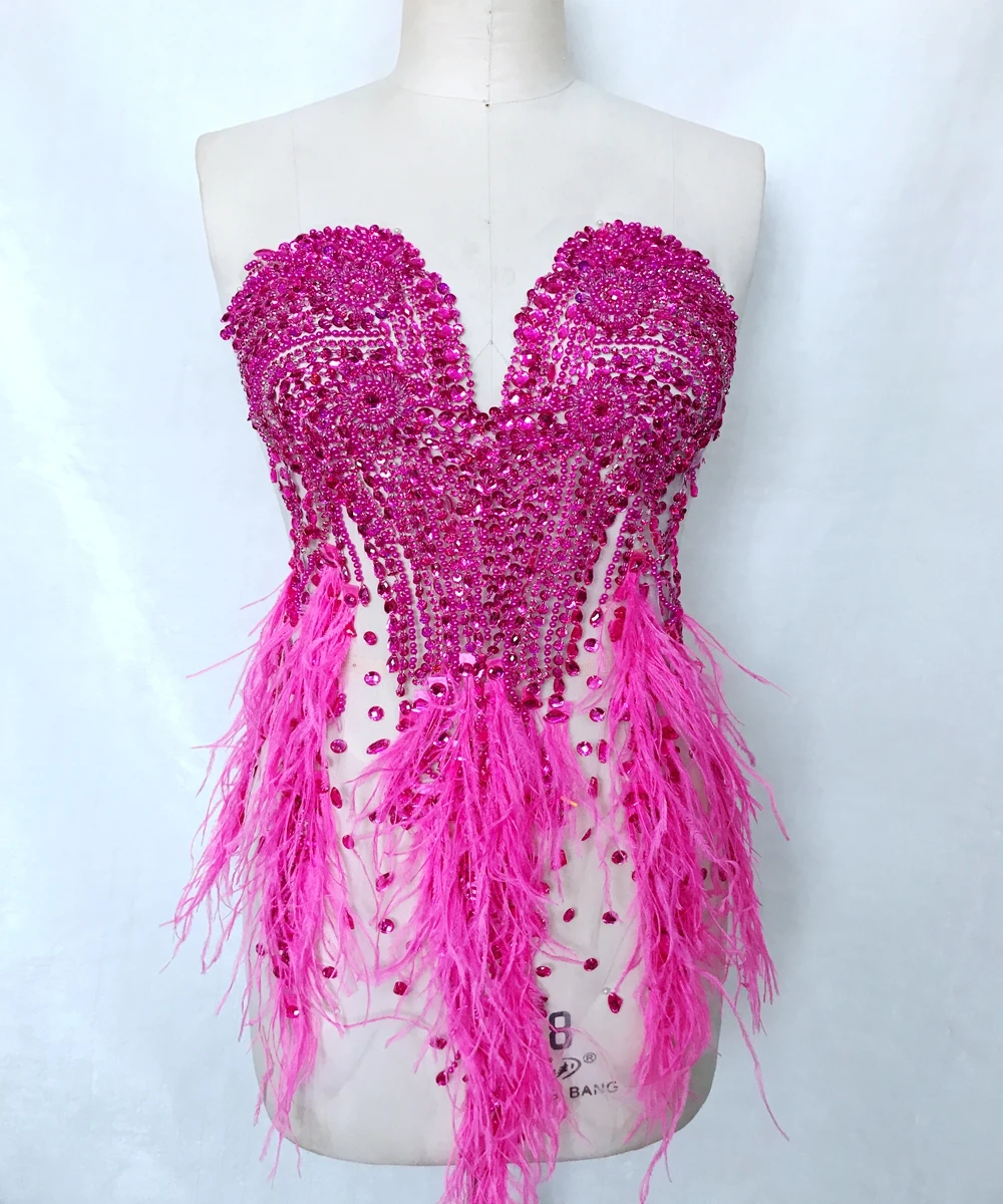 13 цветов ручной работы пришивной лиф Стразы аппликация на сетчатой отделке с