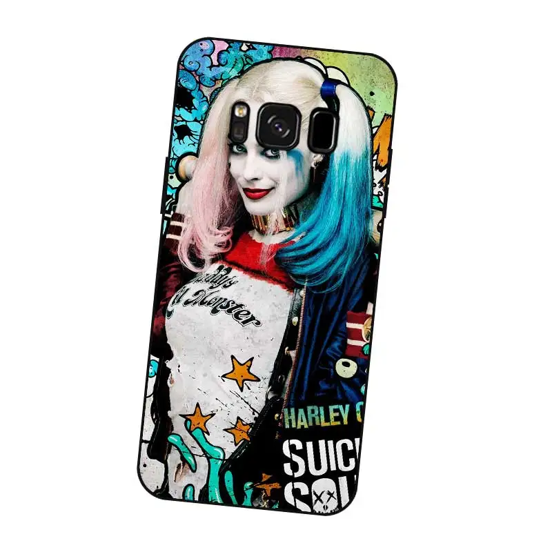 P081 Харли Квинн крутой черный силиконовый чехол для samsung Galaxy S5 S6 S7 S8 S9 S10 5G S10E S11 S11E Lite