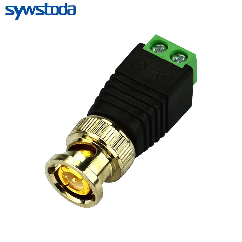 Разъем BNC Video Balun переходник Mini Coax CAT5 для камеры видеонаблюдения аксессуары систем