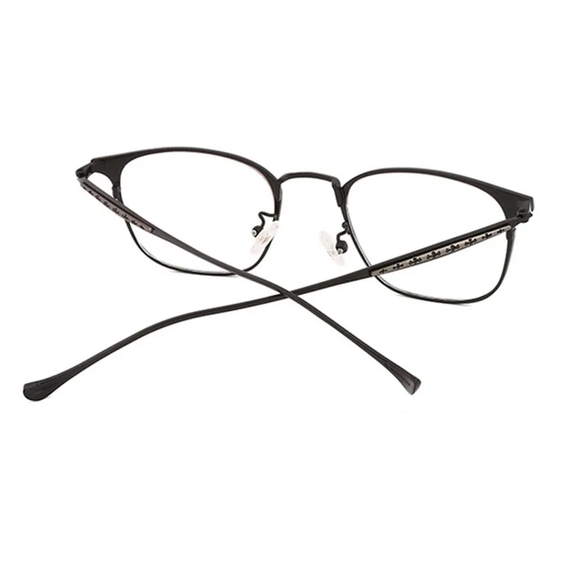 Alloy Fashion Eyeglasses Frame for Women and Men Prescription Eyewear Glasses Optical Frame Spectacles 8018 Full Rim Metal Frame