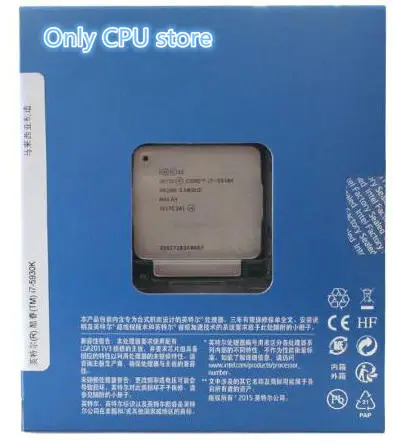100% новый и оригинальный процессор Intel i7 5930K 3 5 ГГц 6 ядер для настольного ПК с
