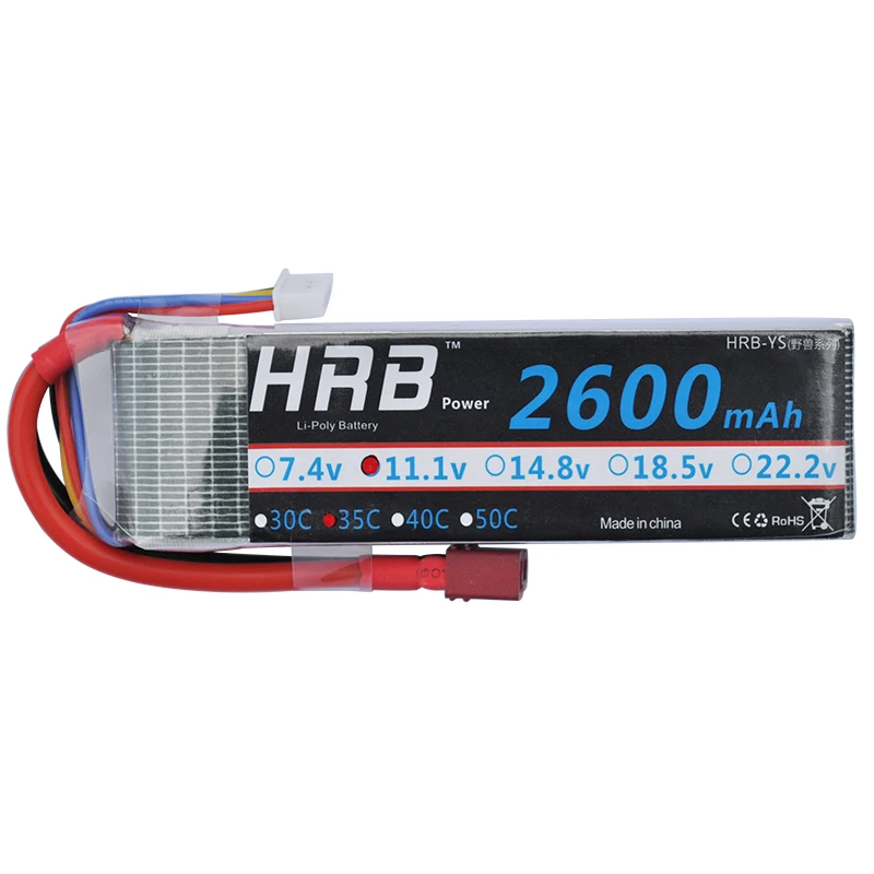 HRB Батареи Липо 11.1 В 2600 мАч 35C Max 70C 3 S Lipo Аккумулятор Для Модели Дистанционного
