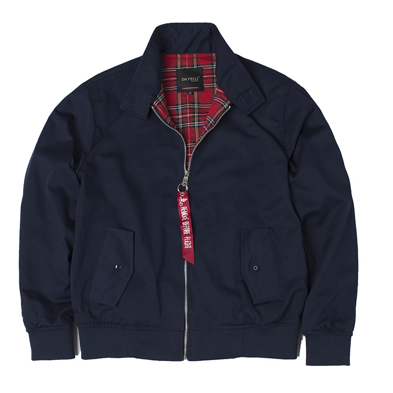 Мужская винтажная ветровка harrington в стиле милитари европейском повседневная