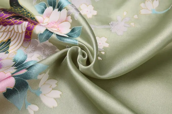 Женское кимоно из вискозы зеленый светильник свадебное платье подружки невесты