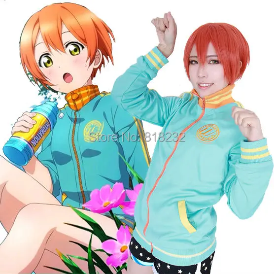Толстовка с капюшоном Love Live Hoshizora Rin спортивная одежда куртка костюм школьная