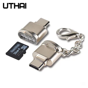 UTHAI C09 mini type C USB3.1 Micro SD кард-ридер TF карта памяти адаптер для Macbook или смартфона с интерфейсом USB c U диск