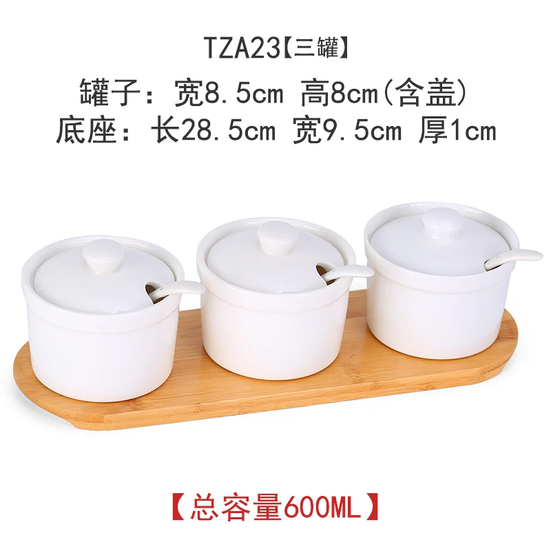 TZA23 set of 3 jars Керамические Магнитные Банки для специй герметичные кухонные контейнеры для хранения-стек на холодильник, чтобы сохранить счетчик три чили горшок для приправ - Цвет: TZA23 set of 3 jars