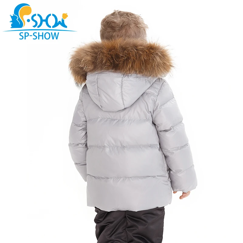 2019 Winter Children Jackets Hooded Boys Jacket Boy Parkas Two-Piece Set Kids Brand For 2-6 Age SP-SHOW Snowsuit 95020 | Детская одежда