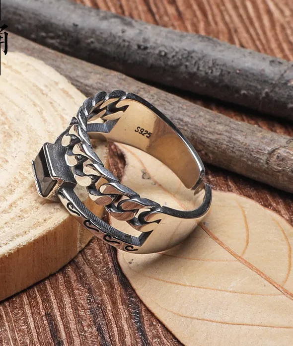 

100%S925 Sterling Silver Double Ring Opening Free Shipping