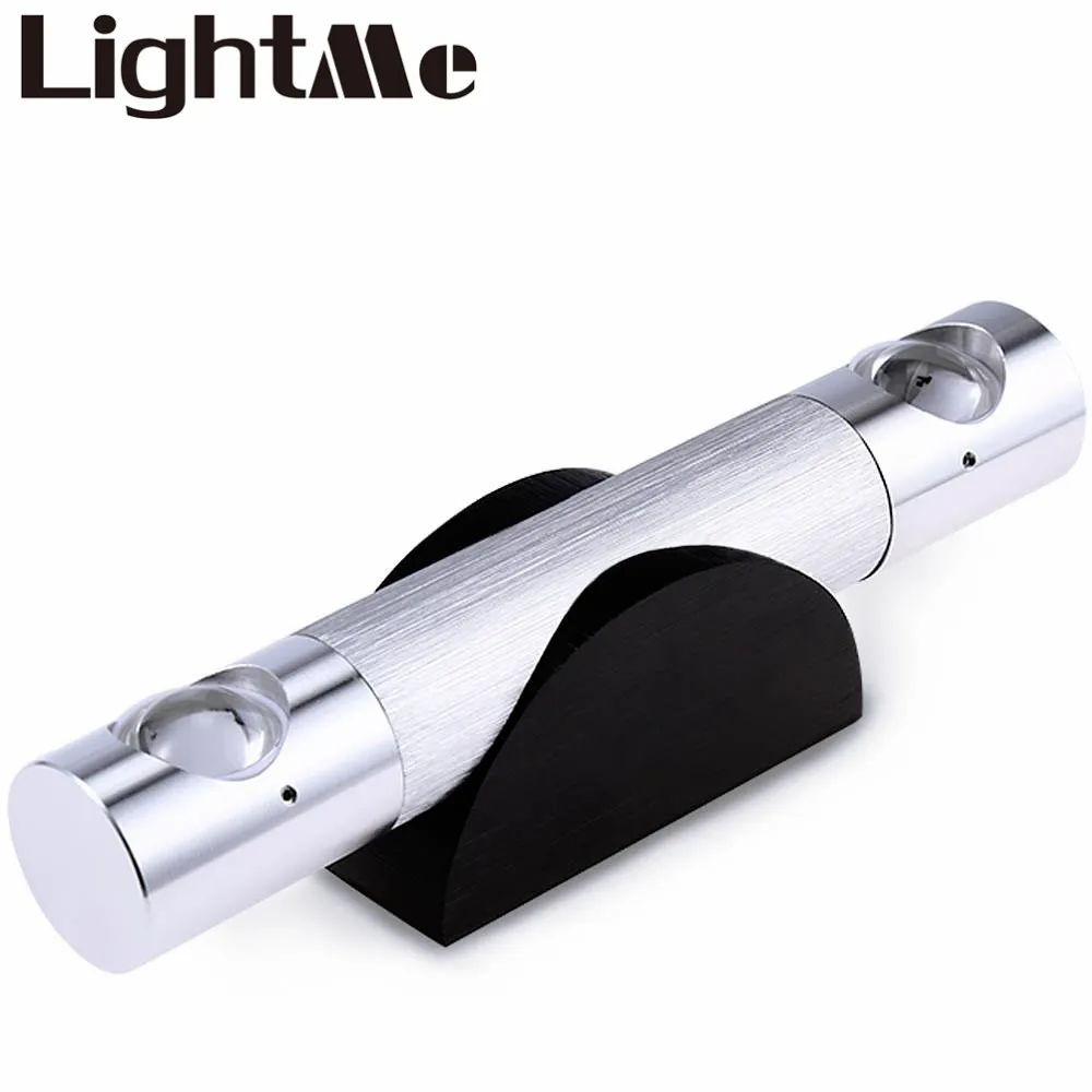 2x3 Вт светодиодный белый светильник настенный алюминиевый корпус двойная