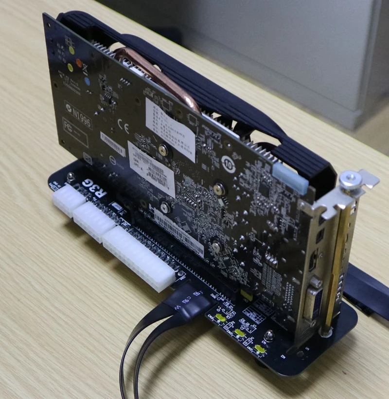 Удлинительный адаптер PCIe x16 на M.2 NVMe кабель 16x PCI Express для eGPU NUC / ITX STX Notebook