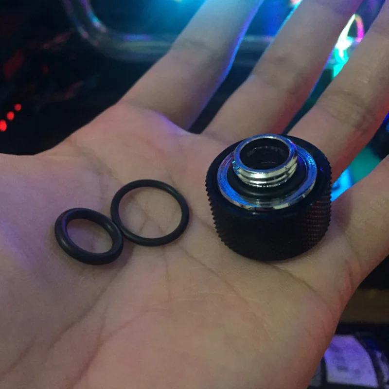8 шт./лот фитинг для жесткой трубки Od14Mm ручной Компрессионный G1/4ɴ слоя