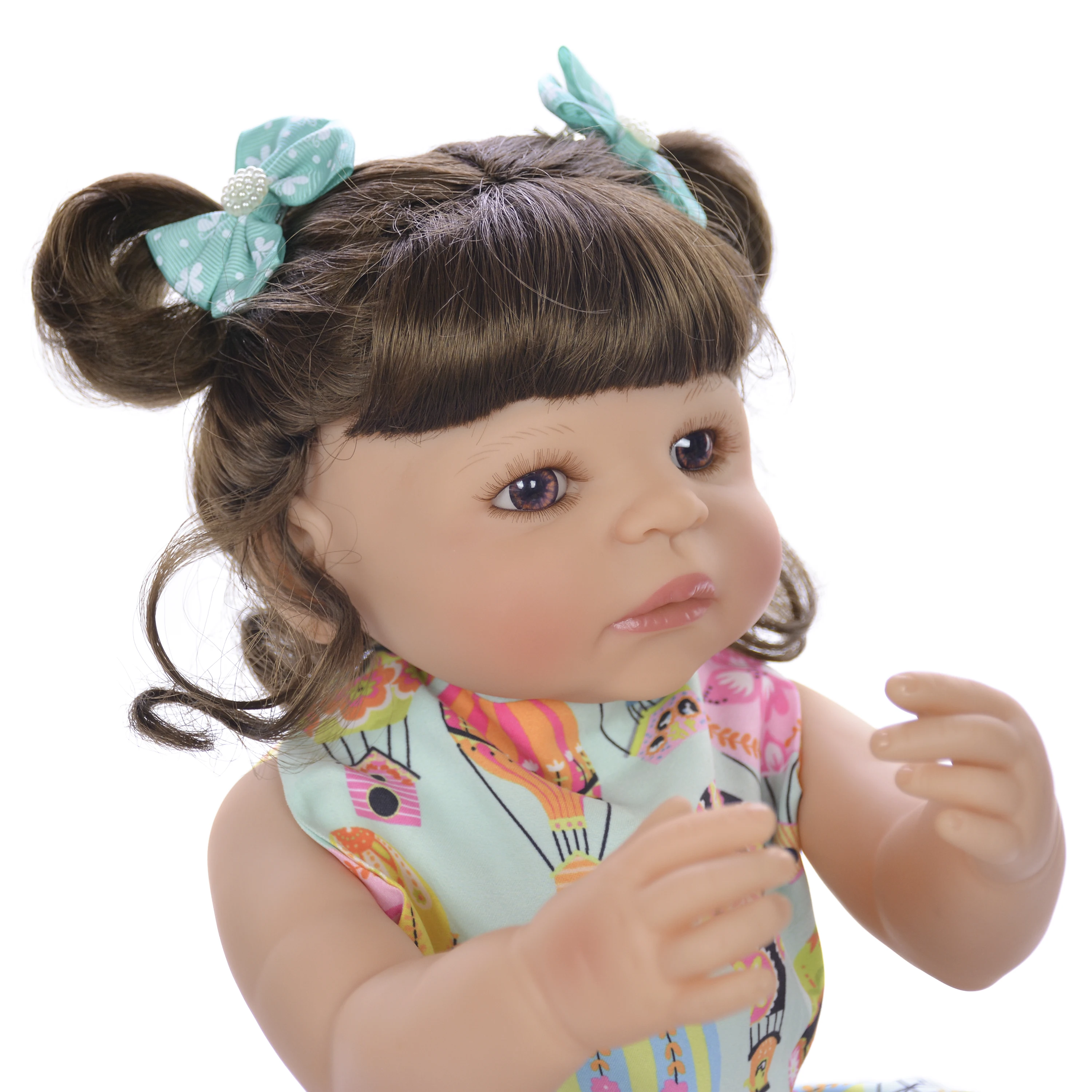 KEIUMI Reborn Baby 22 ''девушка Силиконовое полное виниловое покрытие 55 см реалистичные