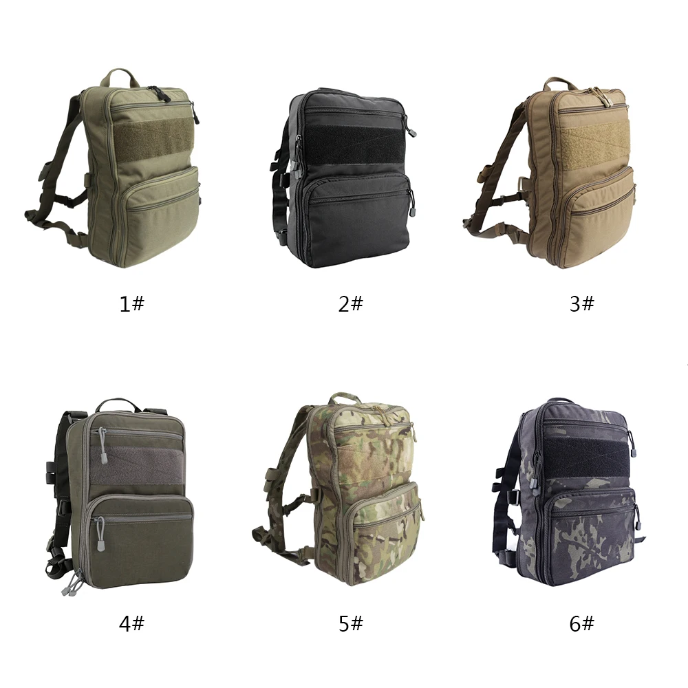 

D3 Flatpack Tactic Backpack Hydration Carry Multipurpose Gear Pouch Outdoor Travel Water Bag Pack Large Capacity Backpack