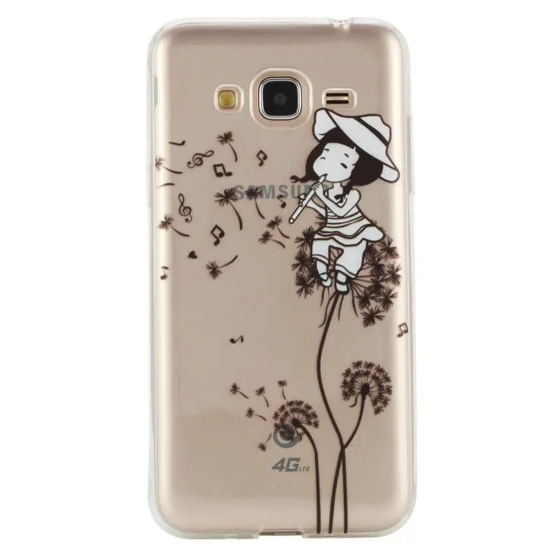 For Samsung GALAXY A3 A5 J3 J5 2016 Case Cover Silicon Fashion Girl Cat Rose Rubber Phone Bag Coque Capinha Cases |