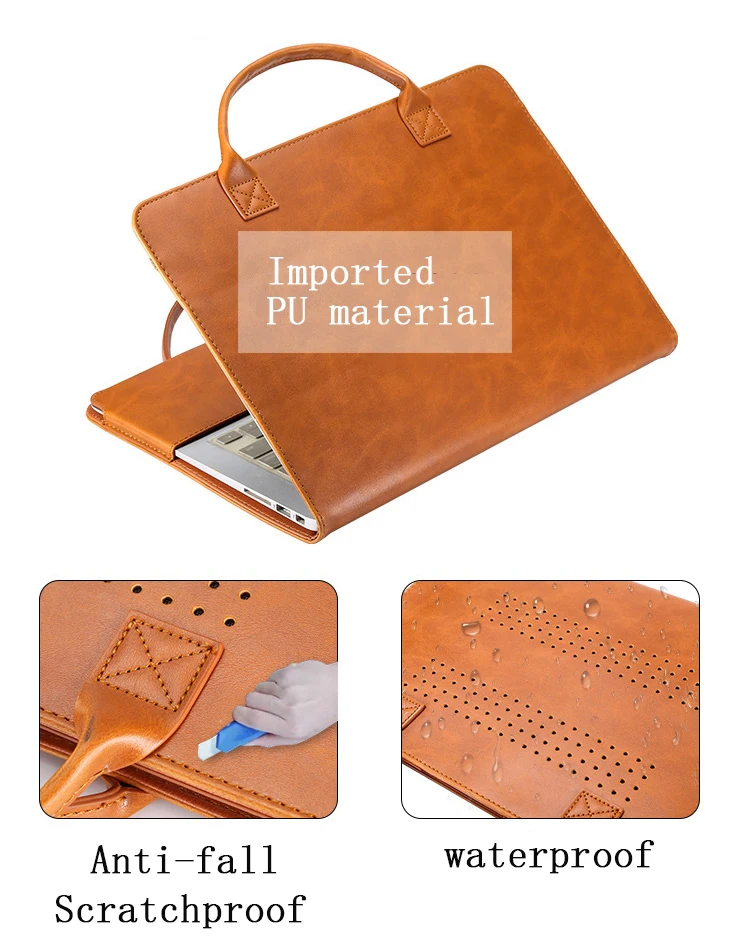 Сумка из искусственной кожи чехол для ноутбука Macbook Air Pro retina 11 12 13 15 15,4 для Mac book 13,3 чехол с сенсорной панелью+ чехол для клавиатуры+ пленка